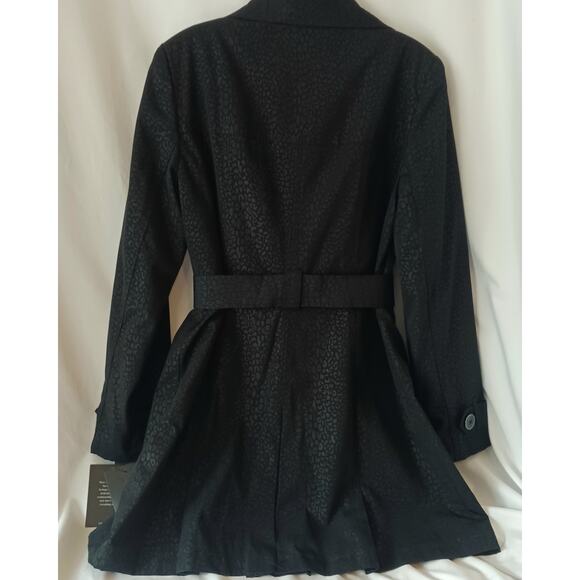 London Fog NWT Women's Black Trench Coat Size Small - Picture 3 of 11